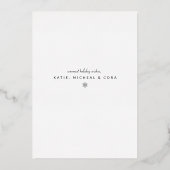 あなたの写真を追加 | メリークリスマス 喜びに満ちて 箔シーズンカード (裏面)