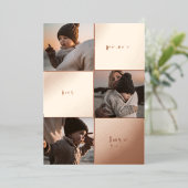 あなたの写真を追加 | メリークリスマス　平和　喜び　愛 箔シーズンカード (立ち正面)