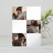 あなたの写真を追加 | メリークリスマス　平和　喜び　愛 箔シーズンカード (立ち正面)