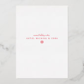 あなたの写真を追加 | メリークリスマス 箔シーズンカード (裏面)