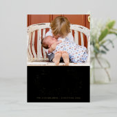 あなたの写真を追加 | メリークリスマス 箔シーズンカード (立ち正面)