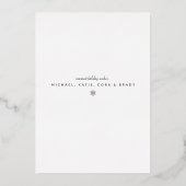 あなたの写真を追加 | メリークリスマス 箔シーズンカード (裏面)