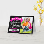 あなたの写真を追加 | 母の日おめでとう | 素敵なママ カード (黄色い花)