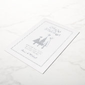 あなたの写真を追加 | 良い休暇を 箔シーズンカード (回転した状態)