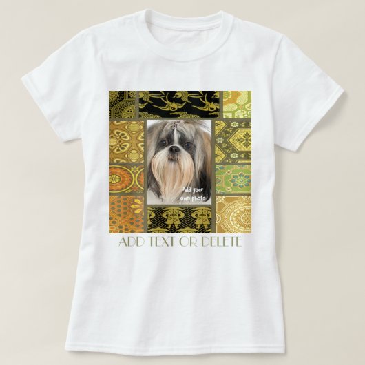 あなたの写真を…ここに置いて下さい Tシャツ (デザイン正面)