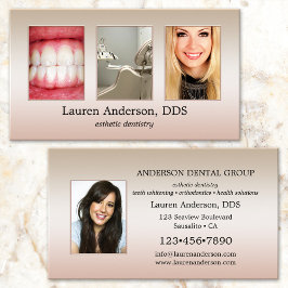 あなたの写真エレガントプロフェッショナル歯科医 名刺