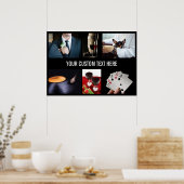 あなたの写真カスタムのコラージュテンプレートポスター ポスター (キッチン)