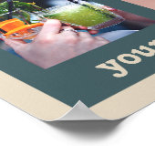 あなたの写真カスタムのコラージュテンプレートポスター ポスター (角)