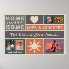 あなたの写真カスタムのコラージュテンプレートポスター ポスター