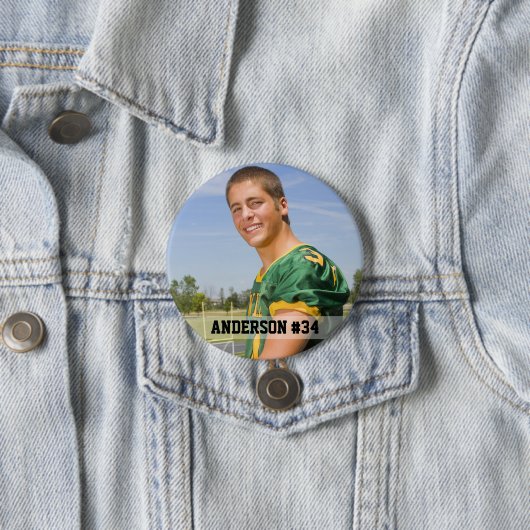 あなたの写真カスタムのサッカーまたはスポーツのラウンド 缶バッジ (インサイチュ)