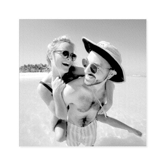 あなたの写真カスタムの四角形 ラバースタンプ (インプリント)