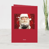 あなたの写真カスタムクリスマスグリーティングカード シーズンカード (裏面)