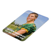 あなたの写真カスタムサッカーまたはあなたのスポーツ マグネット (左側)