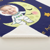 あなたの写真カスタム宇宙飛行士の毛布 シェルパブランケット (3/4)