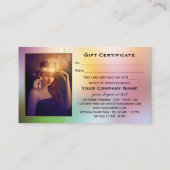 あなたの写真カラフルファンタジーおとぎ話ギフトカード 割引カード (裏面)