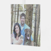 あなたの写真クリスマスオーナメント ガラスオーナメント (正面左)