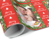 あなたの写真クリスマスラッピング紙ファミリーベビー ラッピングペーパー (ロールコーナー)