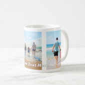 あなたの写真コラージコーヒーマグのギフトとカスタム文字 コーヒーマグカップ (正面右)