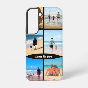 あなたの写真コラージュとカスタムテキストのオリジナルグッズ SAMSUNG GALAXY S22ケース