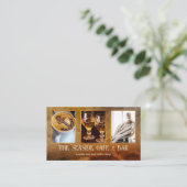 あなたの写真コースタルコーヒーショップバー 名刺 (スタンド正面)