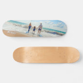 あなたの写真スケートボードギフト名前をカスタムする スケートボード (横)
