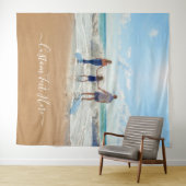 あなたの写真タペストリーとカスタム文字パーソナライズされた タペストリー (インサイチュ(横))