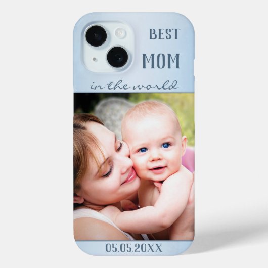 あなたの写真ダスティ最高のブルーママの電話ケース Case-Mate iPhoneケース (裏面)