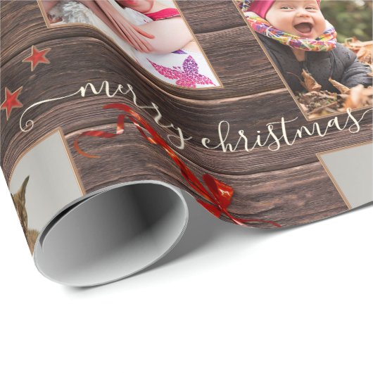 あなたの写真ダークウッドフェスティバルクリスマス ラッピングペーパー (ロールコーナー)