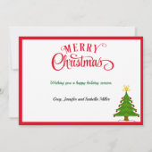 あなたの写真テンプレート 思い出のクリスマス (裏面)