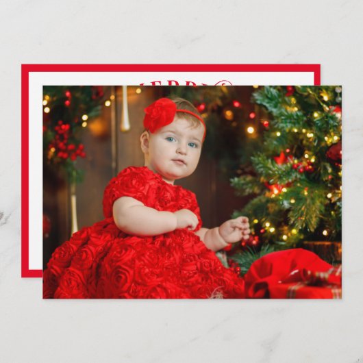 あなたの写真テンプレート 思い出のクリスマス (正面/裏面)