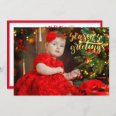 あなたの写真テンプレートwオーバーレイ記念クリスマス (正面/裏面)