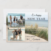 あなたの写真ビーチコラージクリスマスホリデーズカード シーズンカード (裏面)
