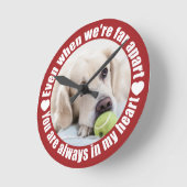 あなたの写真ファーアパートラブ ラウンド壁時計 (傾斜)