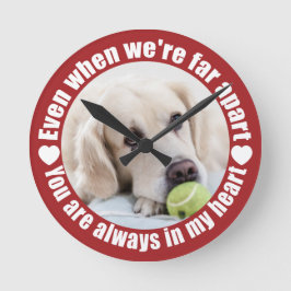 あなたの写真ファーアパートラブ ラウンド壁時計