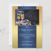 あなたの写真フェスティバルゴールデンクリスマスホリデーズカード シーズンカード (裏面)