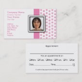 あなたの写真ペットグルーミングの足のプリントを加えて下さい 名刺 (正面/裏面)