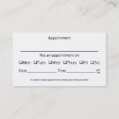 あなたの写真ペットグルーミングの足のプリントを加えて下さい 名刺 (裏面)