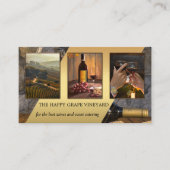 あなたの写真ポートフォリオビンヤードワイナリー 名刺 (正面)