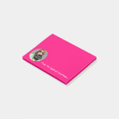 あなたの写真メッセージはこの容易にショッキングピンクをカスタマイズ ポストイット (アングル)