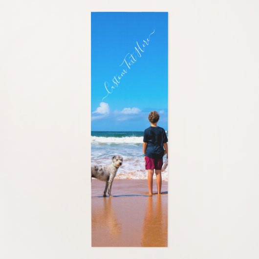 あなたの写真ヨガマットとカスタム文字 ヨガマット (正面)