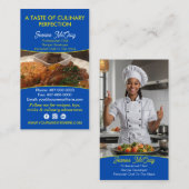 あなたの写真レストランシェフケータリングサービス 名刺 (正面/裏面)