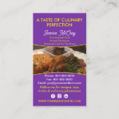 あなたの写真レストランシェフケータリングサービス 名刺 (正面)