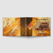 あなたの写真ヴィンテージ金ゴールド退職ゲストブック ゲストブック (全面)