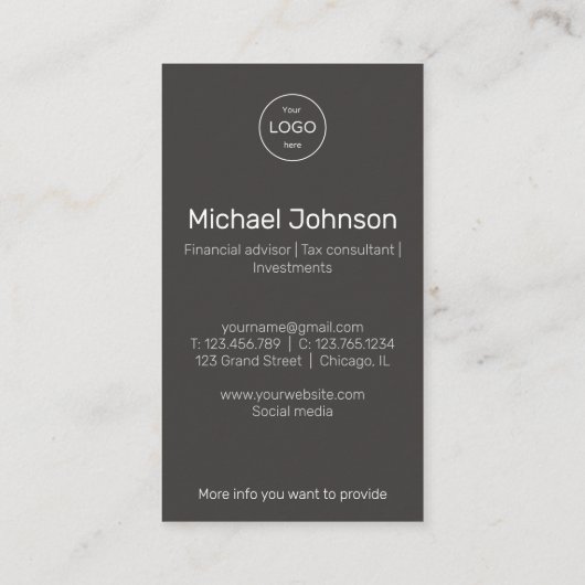 あなたの写真会計士の名刺 名刺 (裏面)