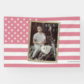 あなたの写真入りアメリカ国旗カスタムグッズ, アメリカンスタイルのインテリア 横断幕 (横)