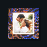 あなたの写真動物パターンヒョウ青褐色タン キャンバスプリント<br><div class="desc">立体的に見えるように作られた野生のアニマルプリントパターンは、このラップされたキャンバス上にお気に入りのあなたの写真のための美しいフレームを作成する。**ヒント：もし正方形のプラークを使用して、結果を得るために写真を正方形にアップロードする前に必要な場合が最高のある。</div>