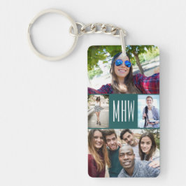 あなたの写真及びモノグラムのキーホルダー キーホルダー
