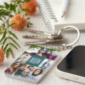 あなたの写真及びモノグラムのキーホルダー キーホルダー (正面右)