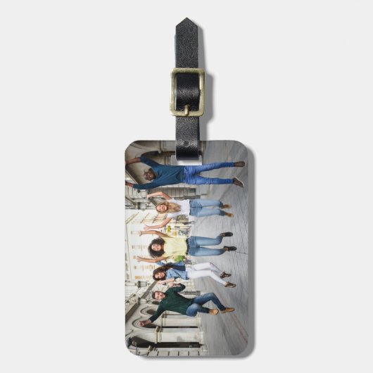 あなたの写真及び文字のカスタムな荷物のラベル ラゲッジタグ (正面縦)