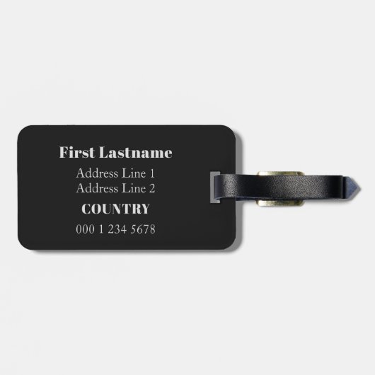 あなたの写真及び文字のカスタムな荷物のラベル ラゲッジタグ (裏面横)